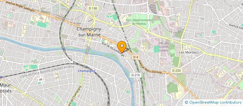 localisation de l'entreprise LA HOLDING DU BARON  CHAMPIGNY-SUR-MARNE