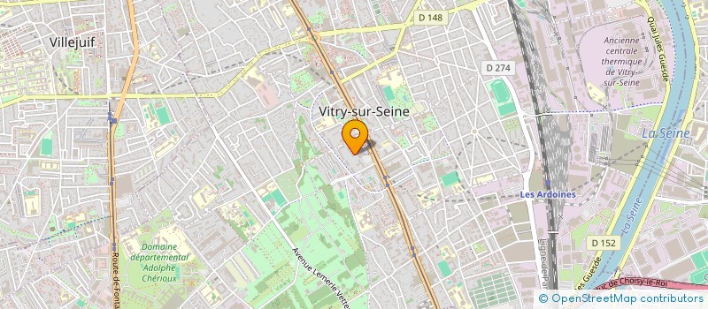 localisation de l'entreprise LA HOLDING FRANQUIN à VITRY-SUR-SEINE
