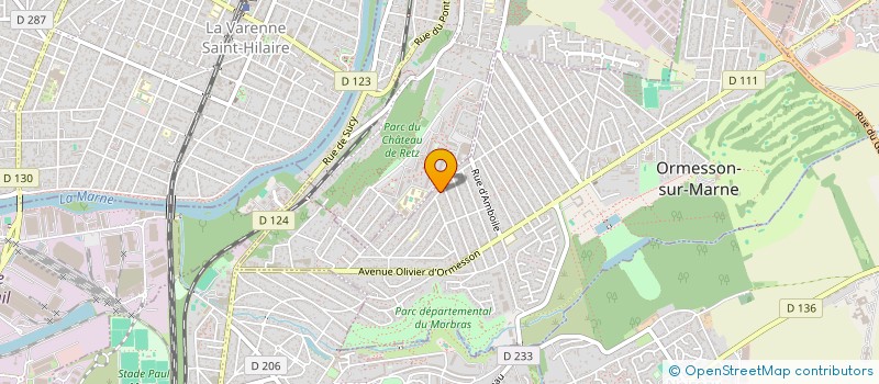 localisation de l'entreprise LA HOLDING GROUP DOS SANTOS & ASSOCIES  ORMESSON-SUR-MARNE