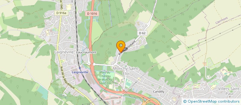 localisation de l'entreprise LA HOMARDINE  MONCHY-SAINT-ELOI