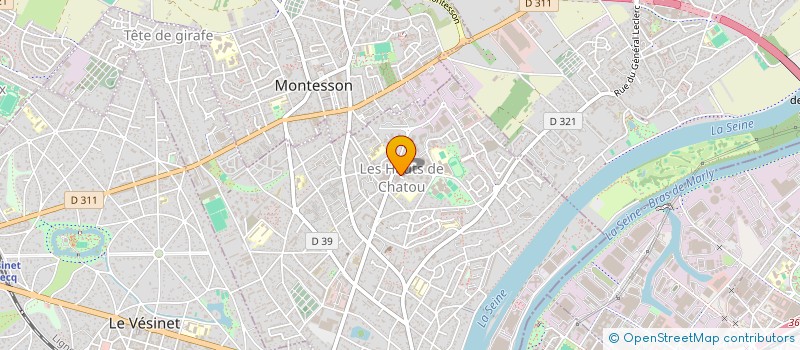 localisation de l'entreprise LA HORDE à CHATOU