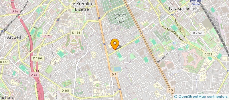 localisation de l'entreprise LA HORDE DES CONTREVENTEMENTS à VILLEJUIF