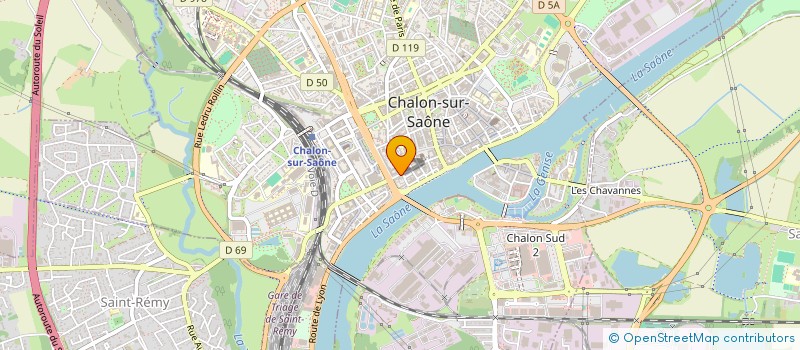 localisation de l'entreprise LA HOTTE A PAIN à CHALON-SUR-SAONE