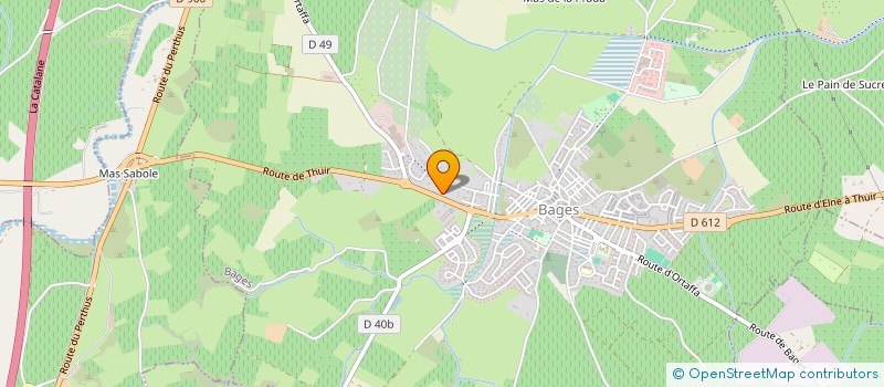 localisation de l'entreprise LA HOUBLONNIERE  BAGES