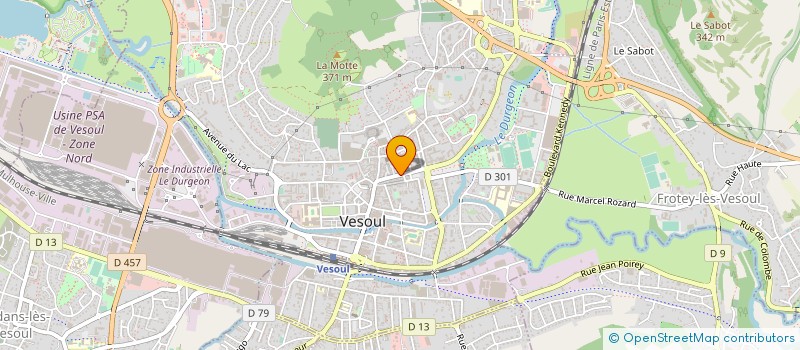 localisation de l'entreprise LA HOUBLONNIERE VESULIENNE  VESOUL