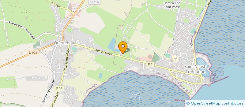 localisation de l'entreprise LA HOUGUE DISTRIBUTION à SAINT-VAAST-LA-HOUGUE