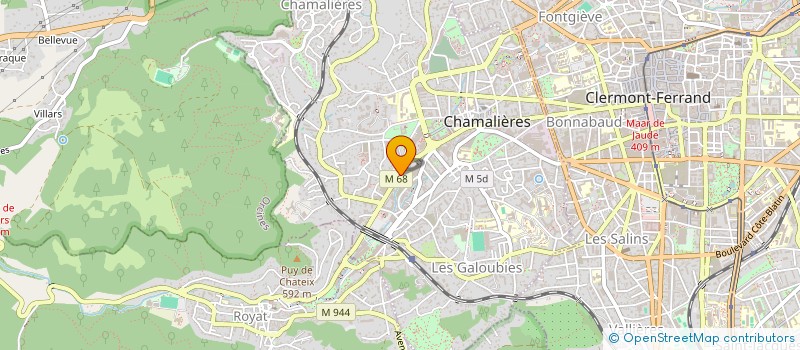 localisation de l'entreprise LA HOUILLE BLANCHE EDITION  CHAMALIERES