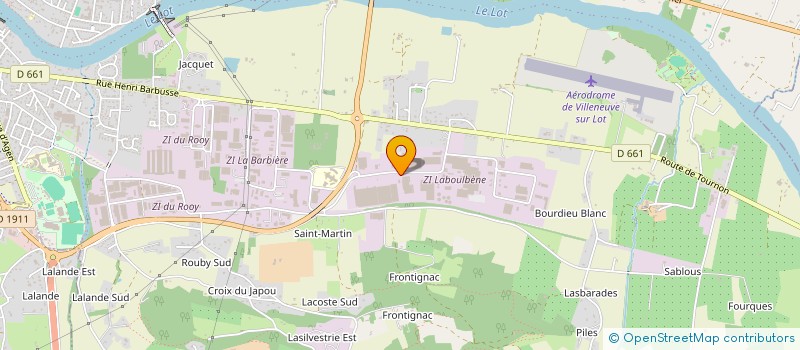 localisation de l'entreprise LA HOULE  VILLENEUVE-SUR-LOT