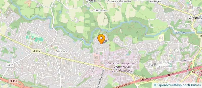 localisation de l'entreprise LA HUBONNIERE à SAUTRON