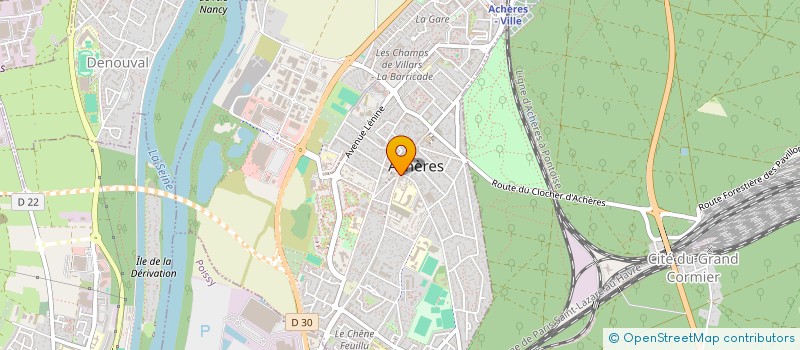 localisation de l'entreprise LA HUCHE A PAIN à ACHERES