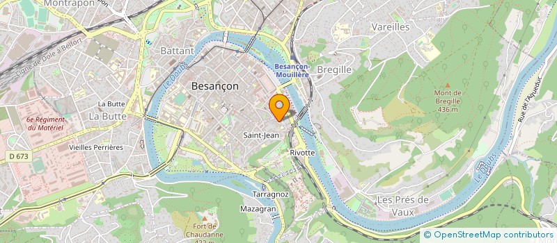 localisation de l'entreprise LA HUCHE A PAIN à BESANCON