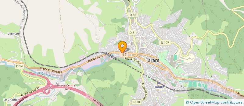 localisation de l'entreprise LA HUCHE AUX PAINS à TARARE