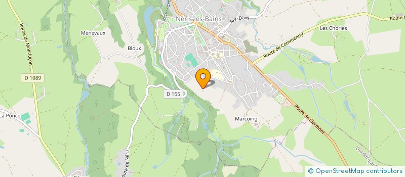 localisation de l'entreprise LA HUCHE BOURBONNAISE à NERIS-LES-BAINS