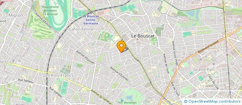 localisation de l'entreprise LA HUCHETTE  LE BOUSCAT