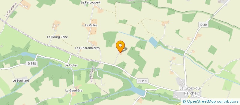 localisation de l'entreprise LA HUGOTIERE à LA CROIX-DU-PERCHE