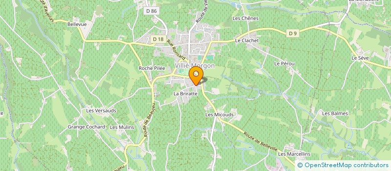 localisation de l'entreprise LA HULOTTE  VILLIE-MORGON