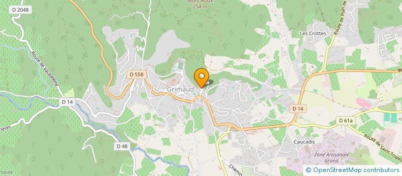 localisation de l'entreprise LA HULOTTE à GRIMAUD