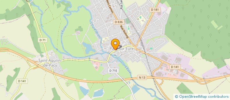 localisation de l'entreprise LA HULOTTE GESTION  CAILLOUET-ORGEVILLE