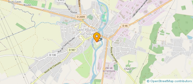 localisation de l'entreprise LA HUPPE à ST POURCAIN SUR SIOULE