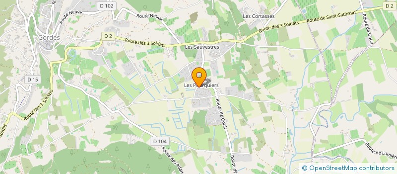 localisation de l'entreprise LA HUPPE  GORDES