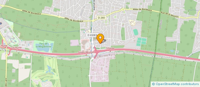 localisation de l'entreprise LA HUPPE  GUJAN-MESTRAS