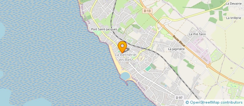 localisation de l'entreprise LA HUPPE DU PARADOU  LA BERNERIE-EN-RETZ