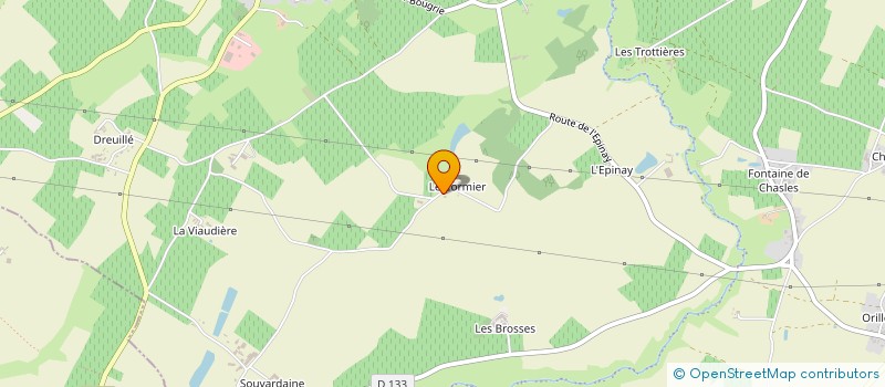 localisation de l'entreprise LA HUSSAUDIERE à BELLEVIGNE-EN-LAYON