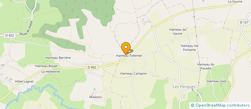 localisation de l'entreprise LA HUTAINE à BRICQUEBEC-EN-COTENTIN