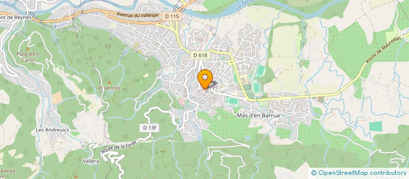 localisation de l'entreprise LA HUTICA  CERET