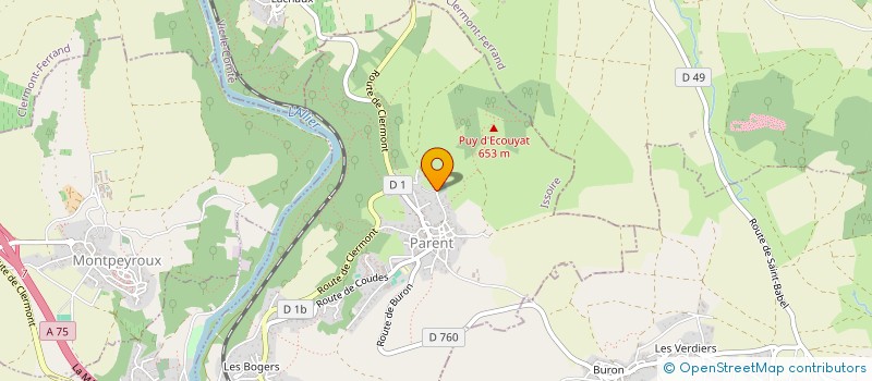 localisation de l'entreprise LA HUTTE  PARENT