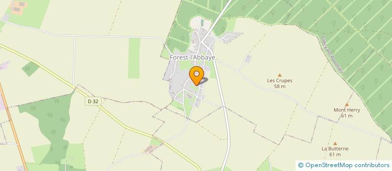 localisation de l'entreprise LA HUTTE DES PETIT  FOREST-L'ABBAYE