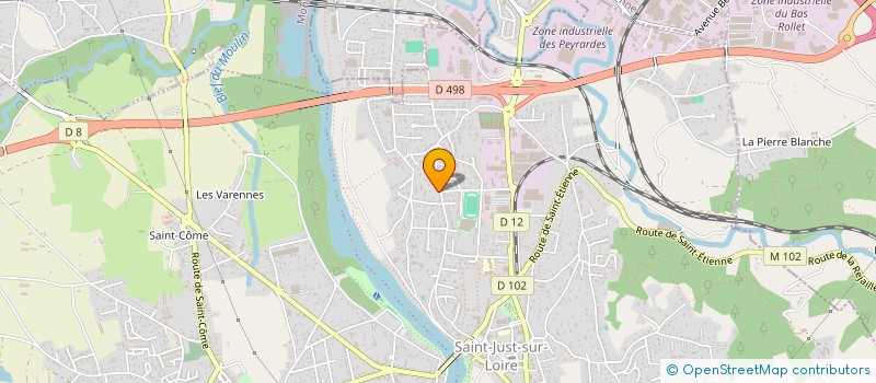 localisation de l'entreprise LA HUTTE EN T  SAINT-JUST-SAINT-RAMBERT