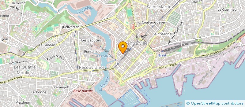 localisation de l'entreprise LA IMMO  BREST