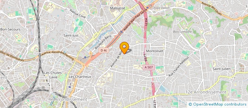 localisation de l'entreprise LA IMMOBILIER  MARSEILLE