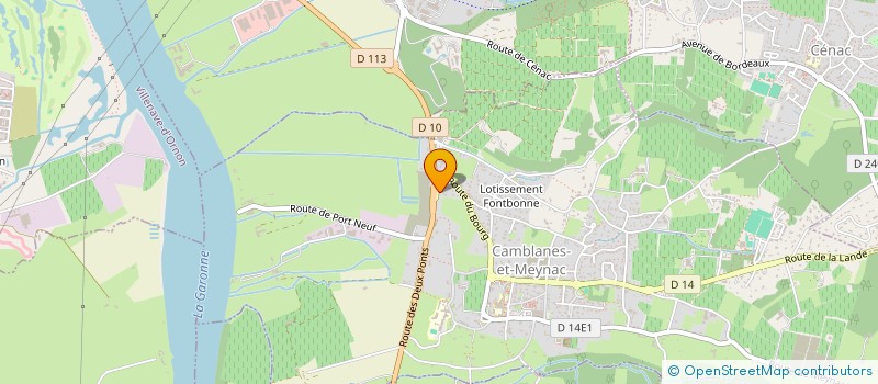 localisation de l'entreprise LA IMMOBILIER  CAMBLANES-ET-MEYNAC