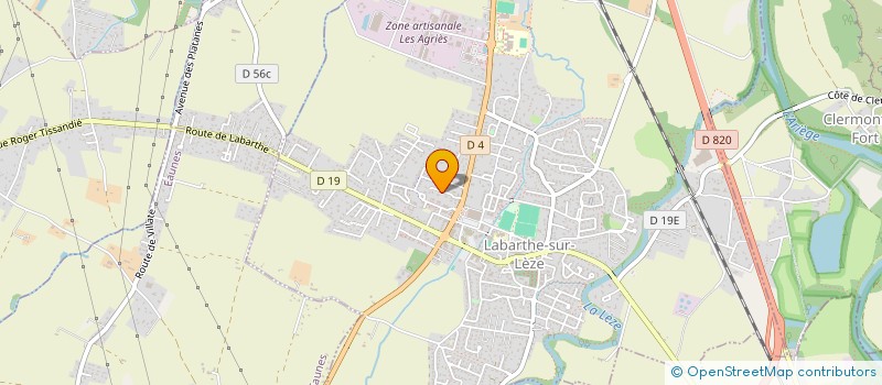 localisation de l'entreprise LA INVEST 31  LABARTHE-SUR-LEZE