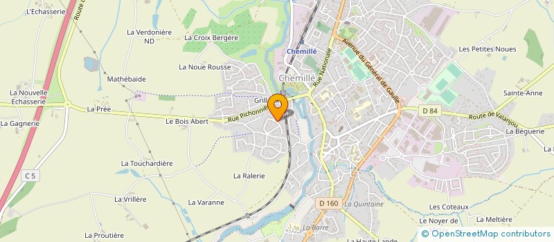 localisation de l'entreprise LA INVEST  CHOLET