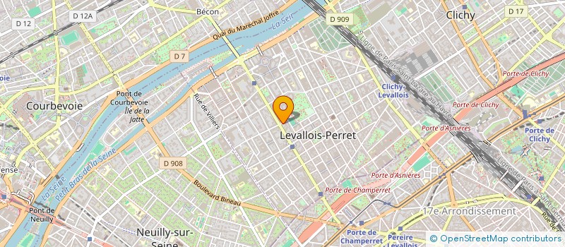 localisation de l'entreprise LA INVEST à LEVALLOIS-PERRET