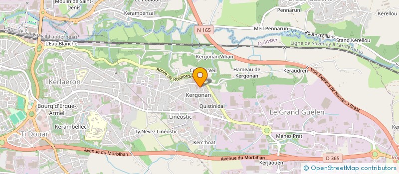 localisation de l'entreprise LA ISLA à QUIMPER