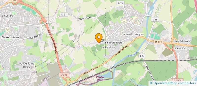 localisation de l'entreprise LA ISLA BONITA  YVRE-L'EVEQUE