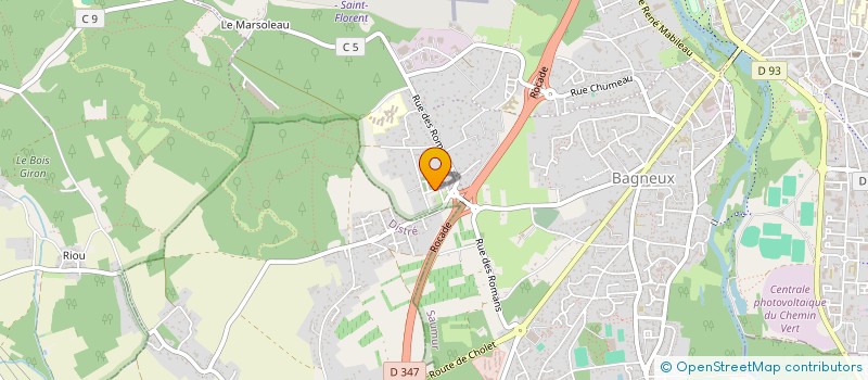 localisation de l'entreprise LA JABLIERE  SAUMUR