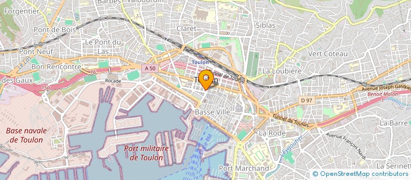 localisation de l'entreprise LA JACQUELINE  TOULON