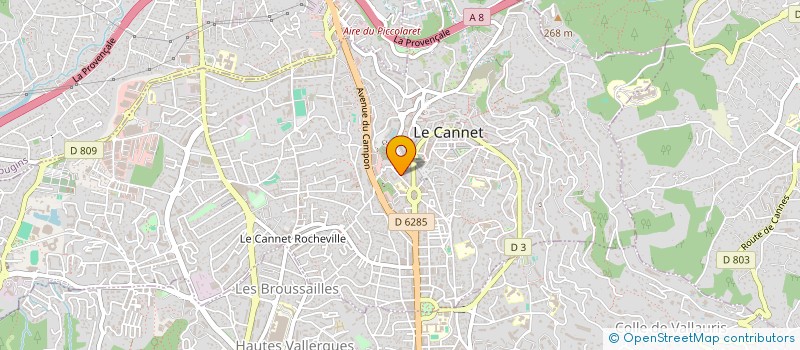 localisation de l'entreprise LA JACQUERIE à LE CANNET