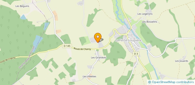 localisation de l'entreprise LA JACQUERIE  LA FERTE-LOUPIERE