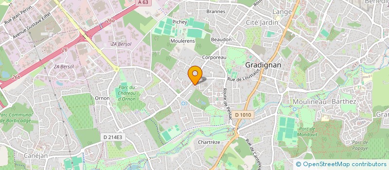 localisation de l'entreprise LA JACQUOTTE à GRADIGNAN