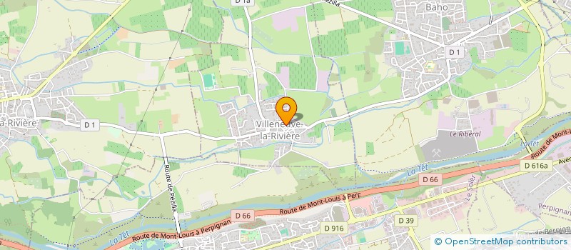 localisation de l'entreprise LA JADCAM  VILLENEUVE-LA-RIVIERE