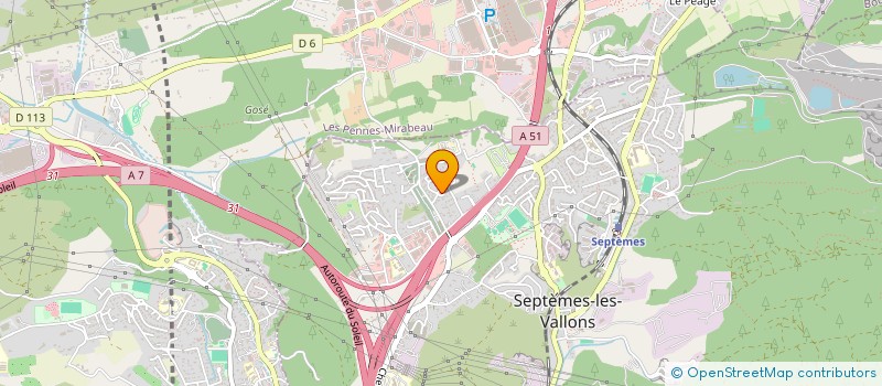 localisation de l'entreprise LA JADE 7 à SEPTEMES LES VALLONS