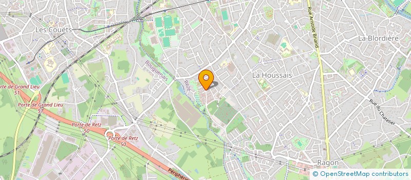 localisation de l'entreprise LA JAGUERE  REZE