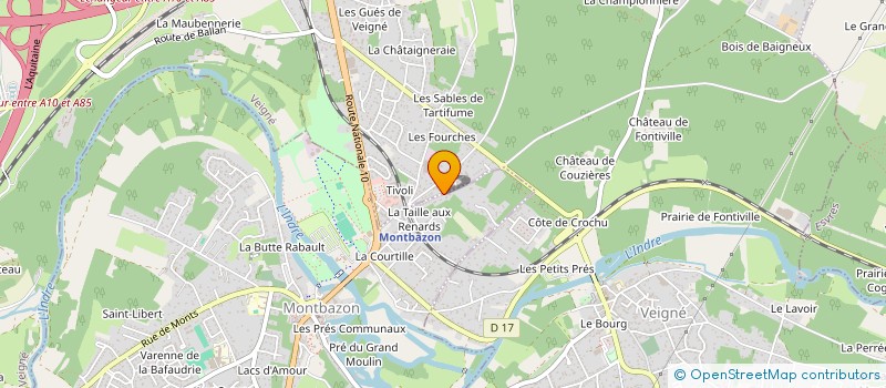 localisation de l'entreprise LA JALBG  MONTBAZON