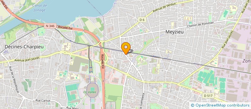 localisation de l'entreprise LA JALOUSIE LYONNAISE à MEYZIEU